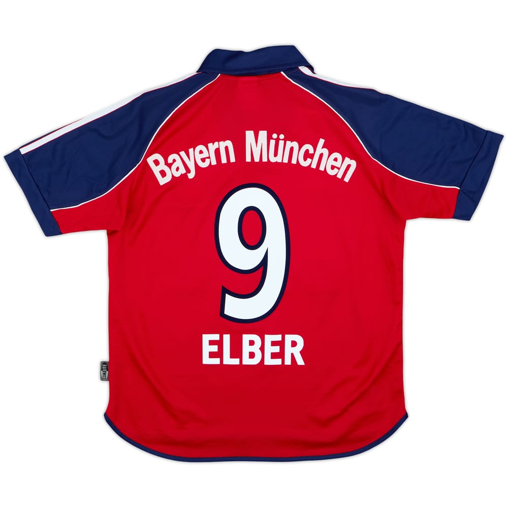 1999-01 Bayern Múnich Camiseta Local Elber #9 - 8/10 - (Niños Grande)