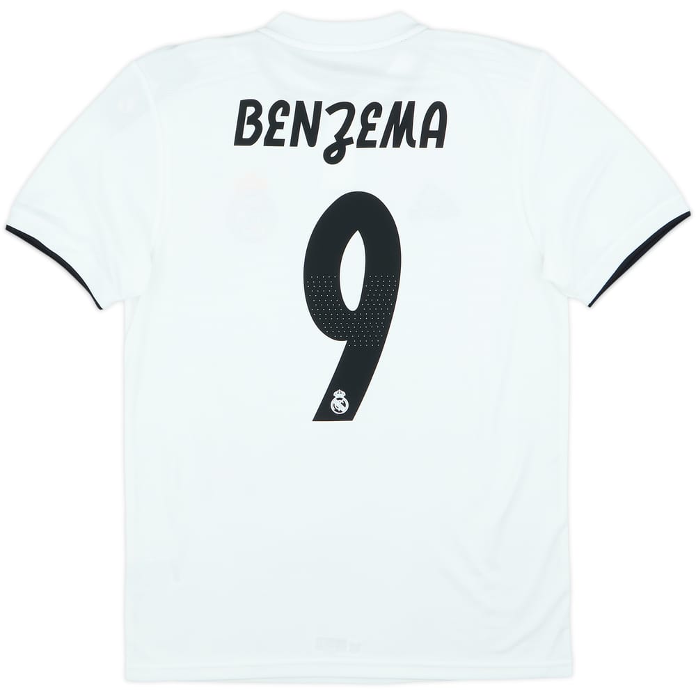 2018-19 Real Madrid Home Shirt Benzema #9 (S)