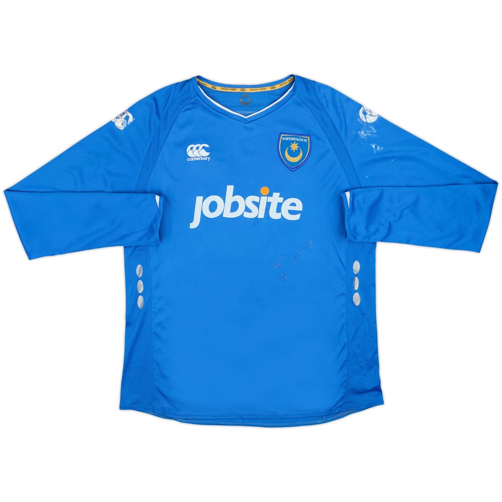 2009-10 Portsmouth Home L/S Shirt - 4/10 - (L)