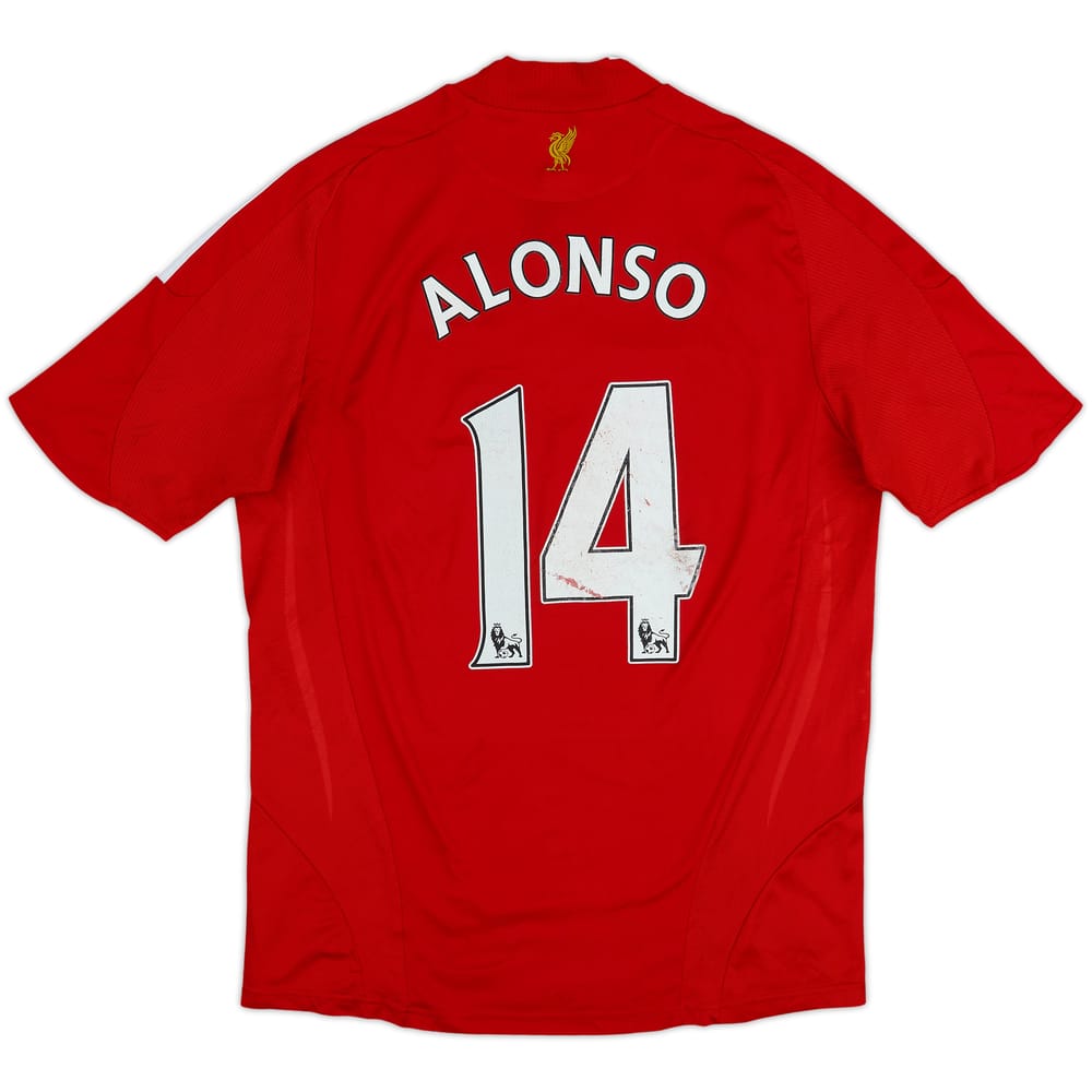 2008-10 Liverpool Camiseta Local Alonso #14 - 5/10 - (M)