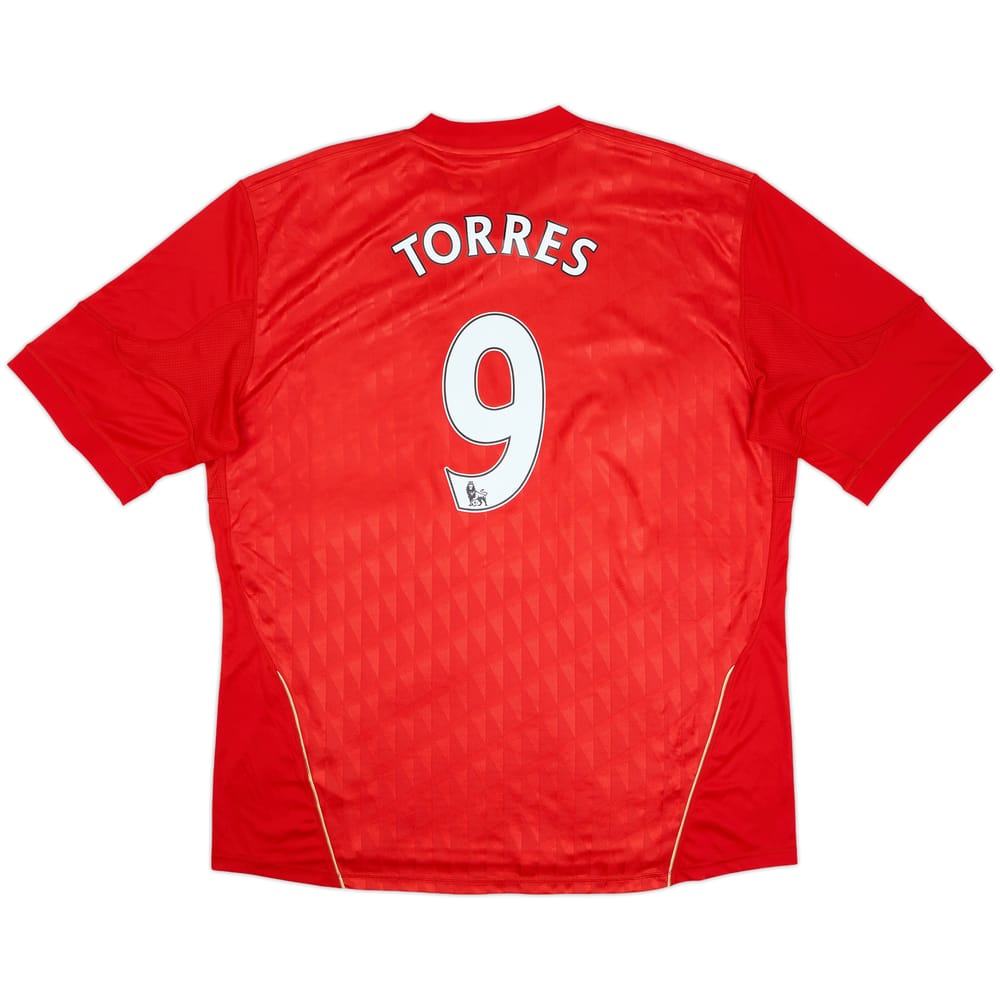 2010-12 Liverpool Home Shirt Torres #9 - 9/10 - (3XL)