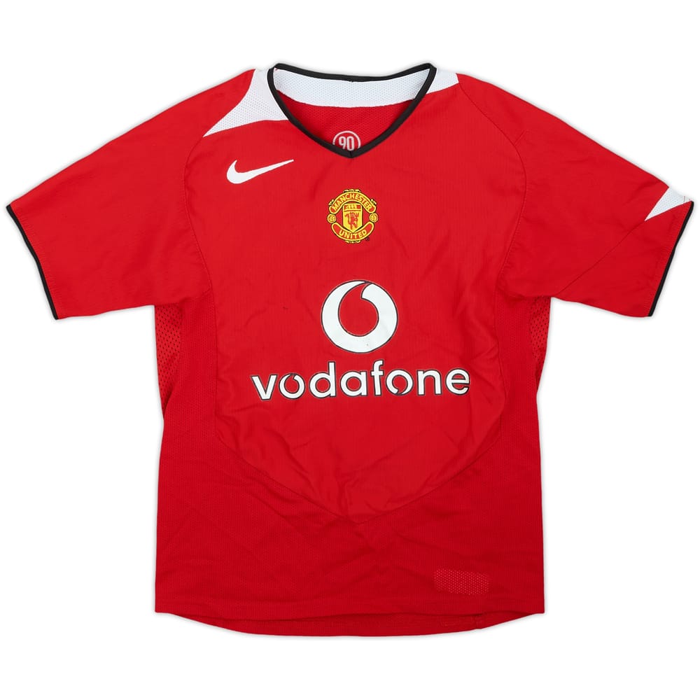 2004-06 Manchester United Home Shirt - 7/10 - (S.Boys)