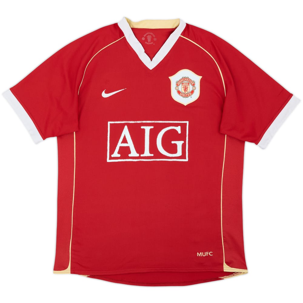 2006-07 Manchester United Home Shirt - 5/10 - (XL.Boys)
