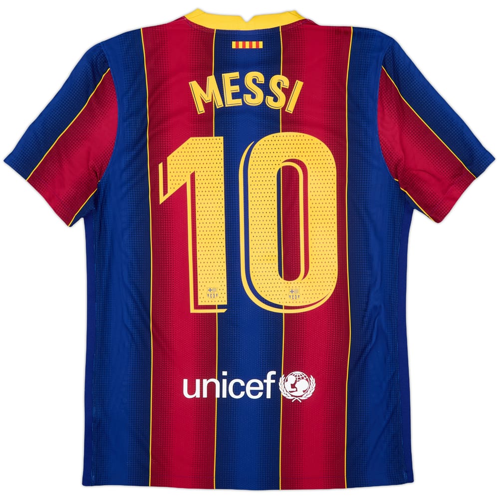2020-21 Barcelona Authentic Home Shirt Messi #10 - 10/10 - (M)