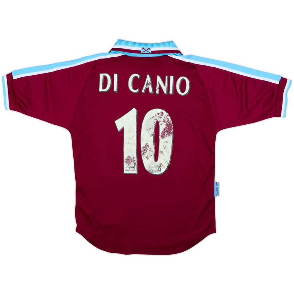 1999-01 West Ham Home Shirt Di Canio #10 - 4/10 - (XL.Boys)