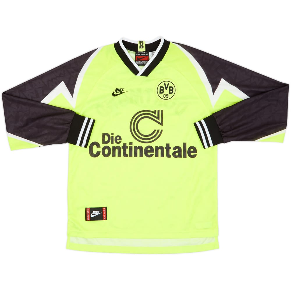 1995-96 Borussia Dortmund Home L/S Shirt - 8/10 - (S)