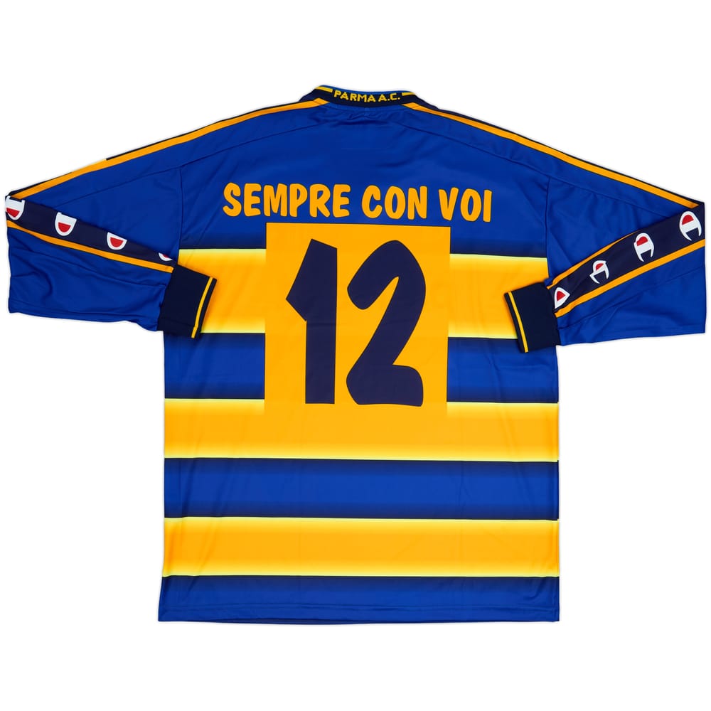 2002-03 Parma Home L/S Shirt Sempre Con Voi #12 - 10/10 - (XL)