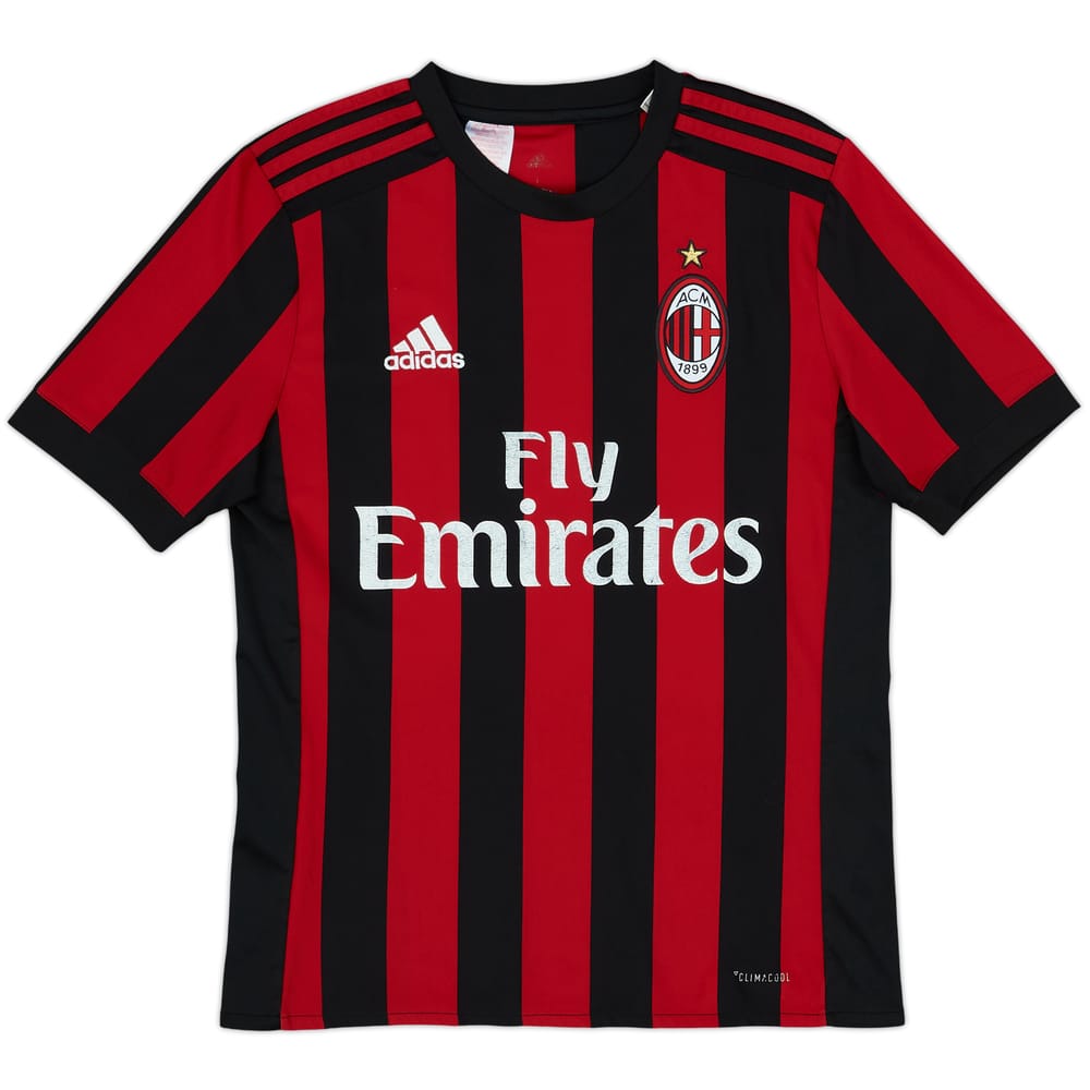 2017-18 AC Milan Home Shirt - 5/10 - (L.Boys)
