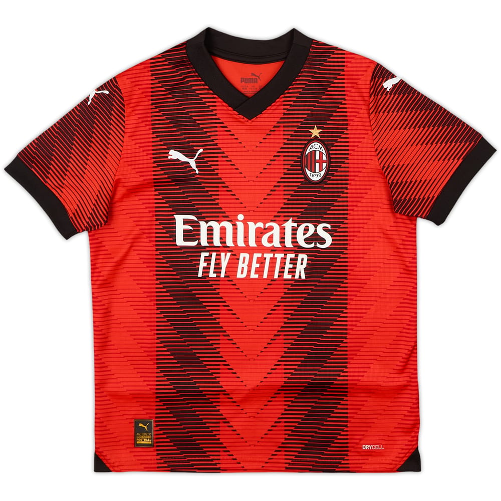 2023-24 AC Milan Home Shirt - 10/10 - (11-12 Years)