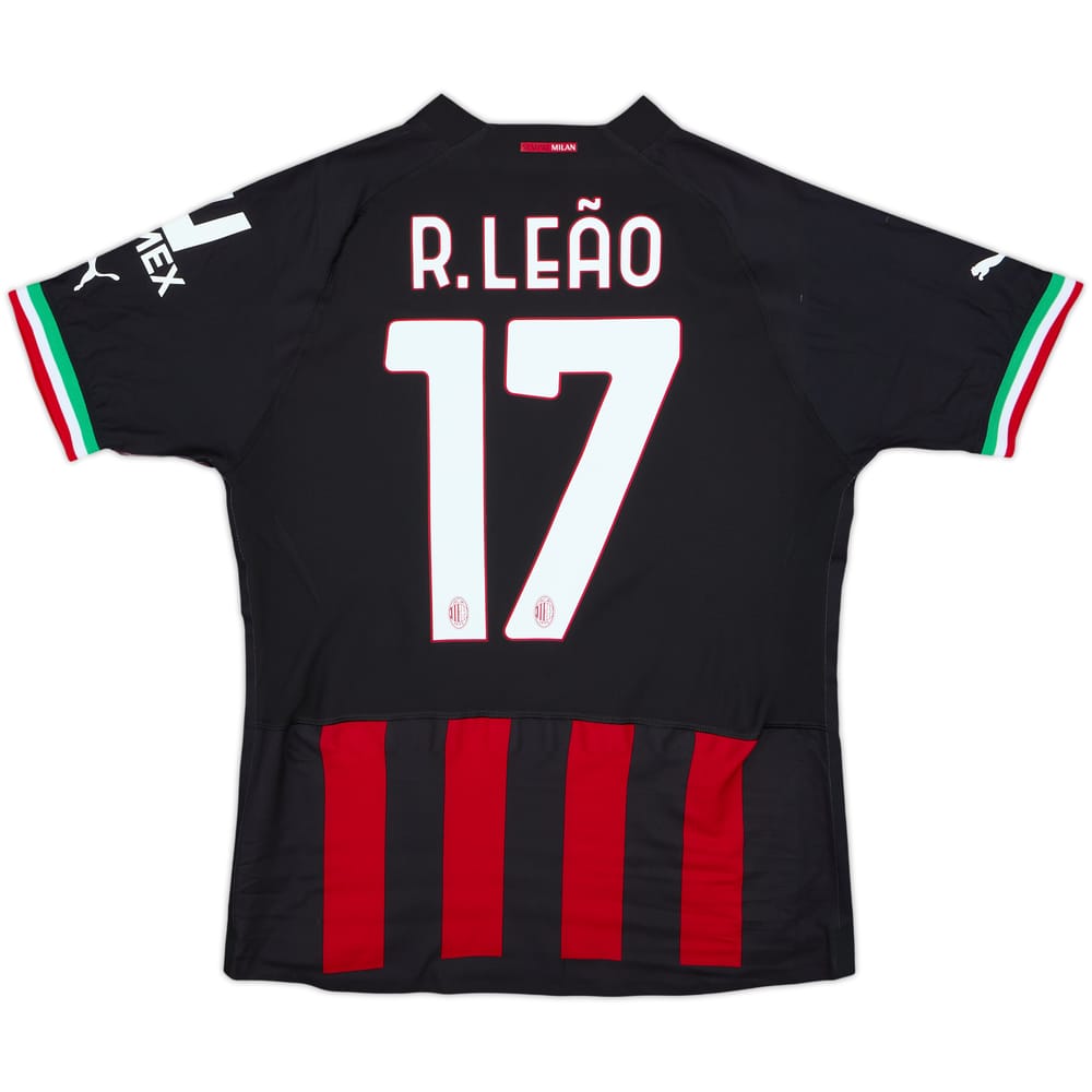 2022-23 AC Milan Authentic Home Shirt R.Leao #17 - 8/10 - (XS)