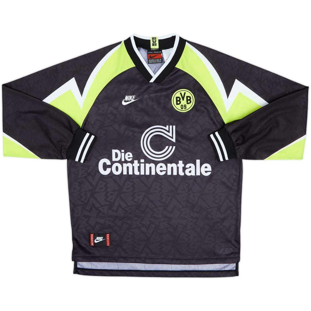 1995-96 Borussia Dortmund Away L/S Shirt - 8/10 - (L)