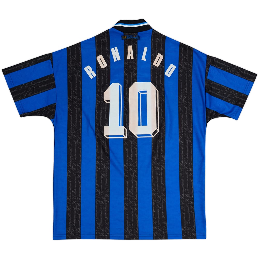 1997-98 Inter Milan Home Shirt Ronaldo #10 - 6/10 - (XL)