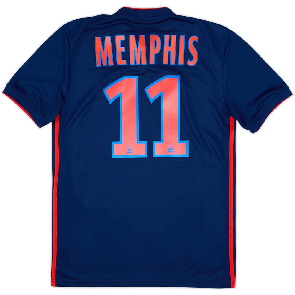 2018-19 Lyon Away Shirt Memphis #11 - 10/10 - (S)