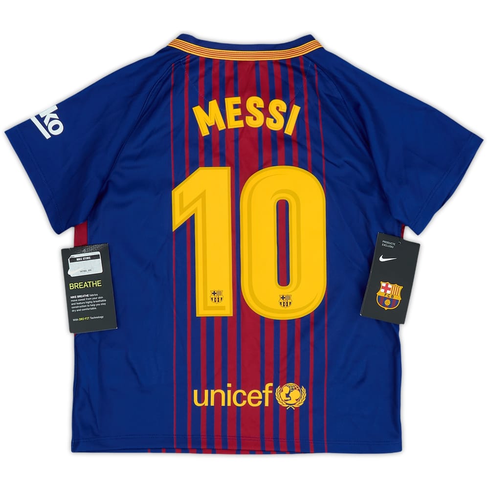 2017-18 Barcelona Home Shirt Messi #10 (5-6 Years)