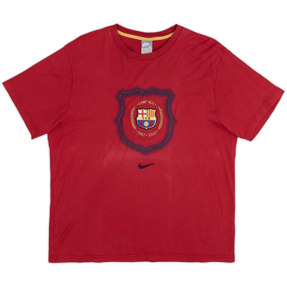 2007-08 Barcelona Nike Cotton Tee - 10/10 - (XL)
