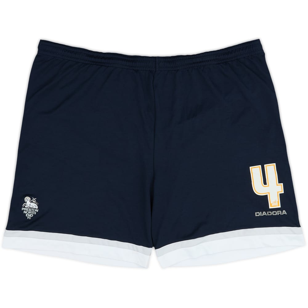 2007-08 Preston North End Player Issue Home Shorts #4 - 6/10 - (L)