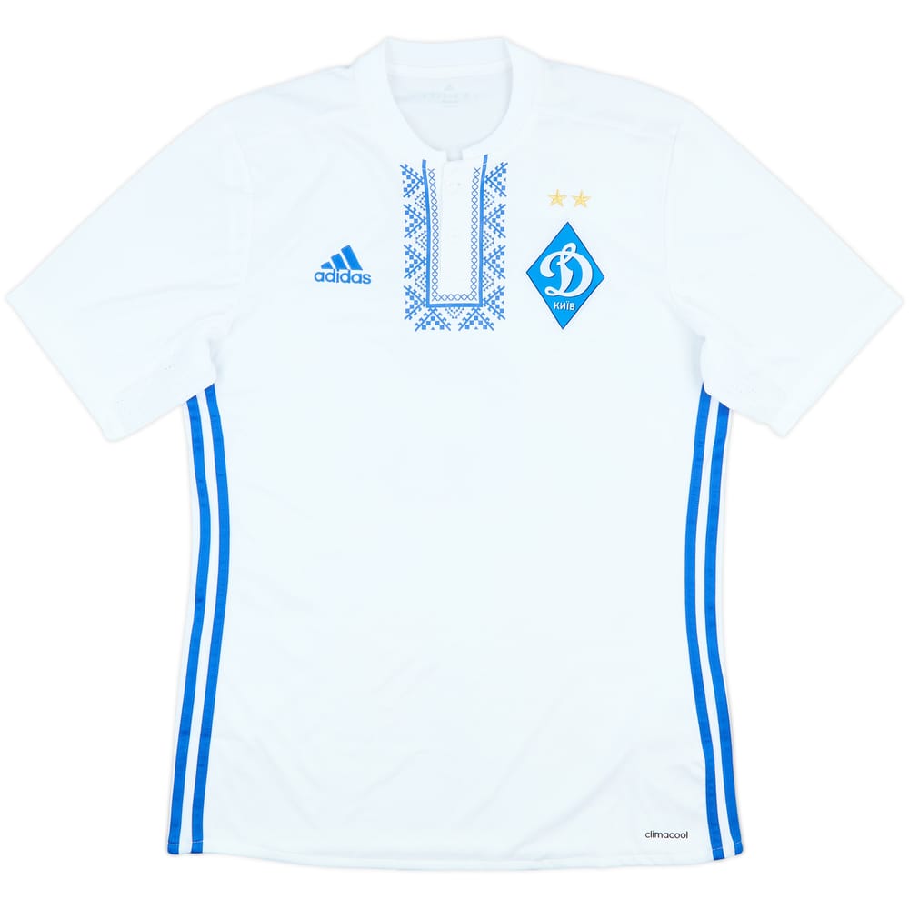 2016-18 Dynamo Kyiv Match Issue Home Shirt #2