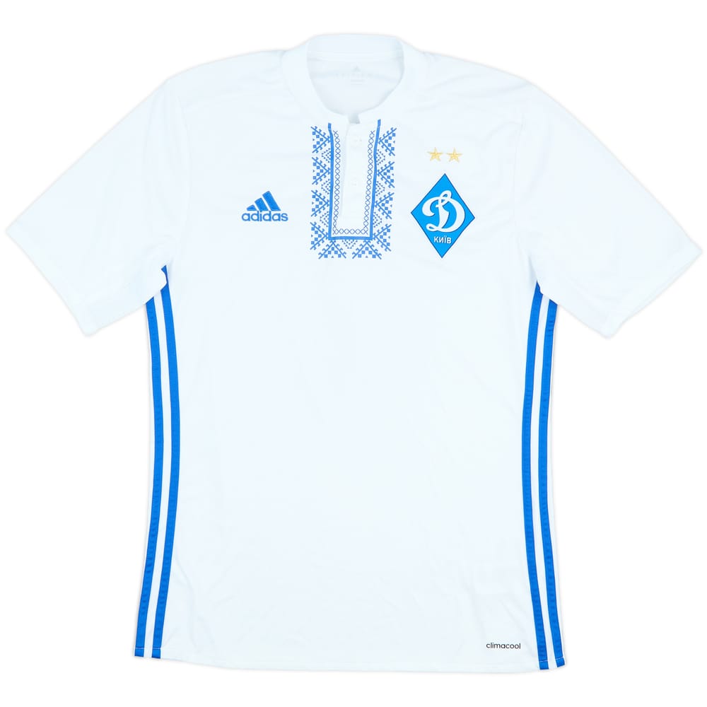 2016-18 Dynamo Kyiv Match Issue Home Shirt #4
