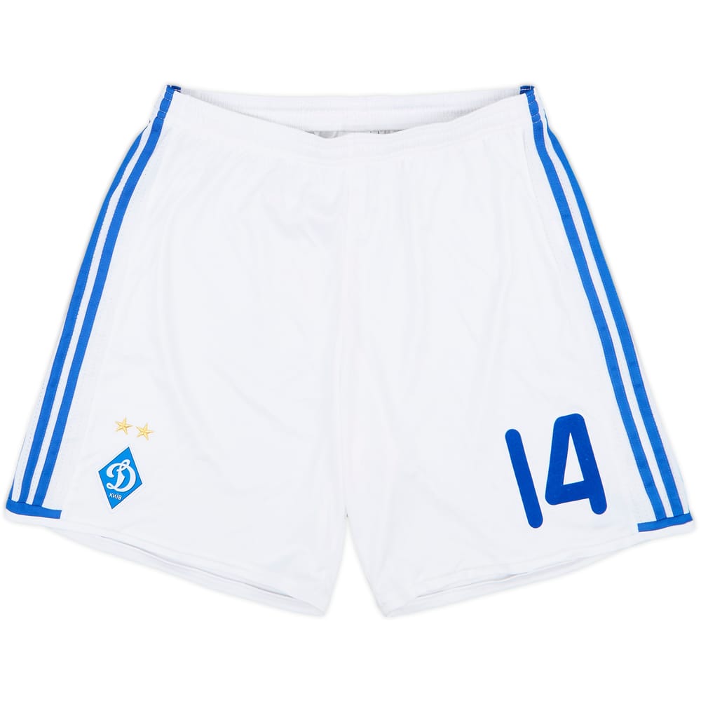 2016-17 Dynamo Kyiv Player Issue Home Shorts #14 - 8/10 - (L)