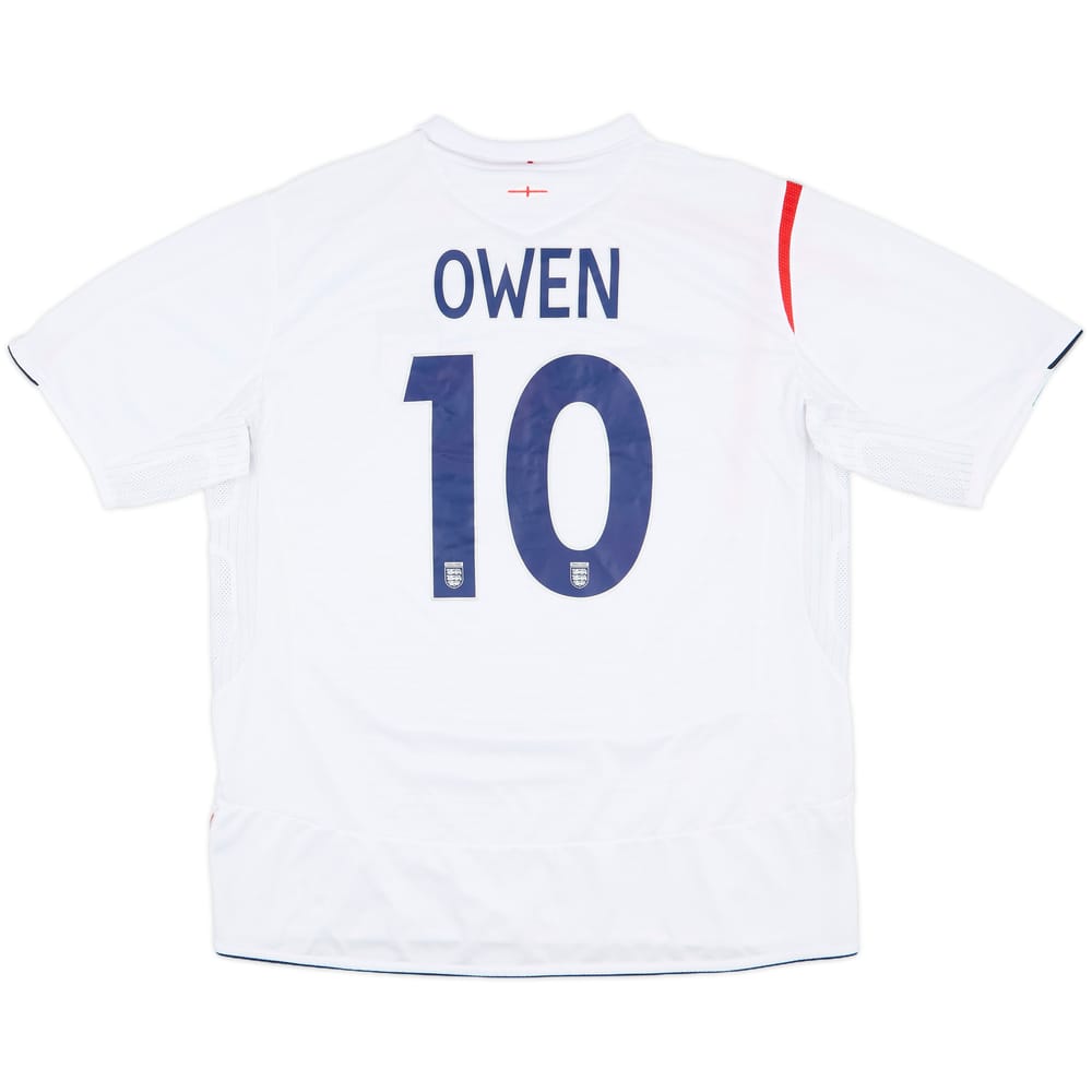 2005-07 England Home Shirt Owen #10 - 7/10 - (XL)