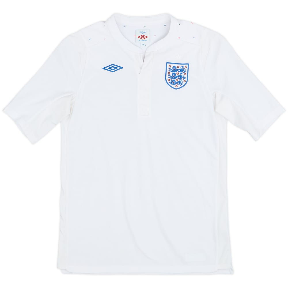 2010-11 England Home Shirt - 9/10 - (L.Boys)