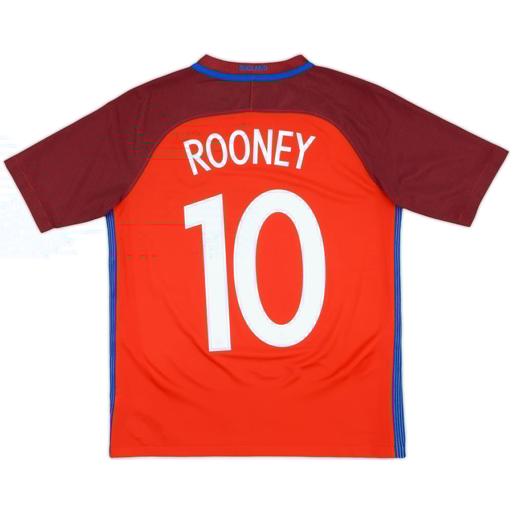 2016-17 England Away Shirt Rooney #10 - 8/10 - (XL.Boys)