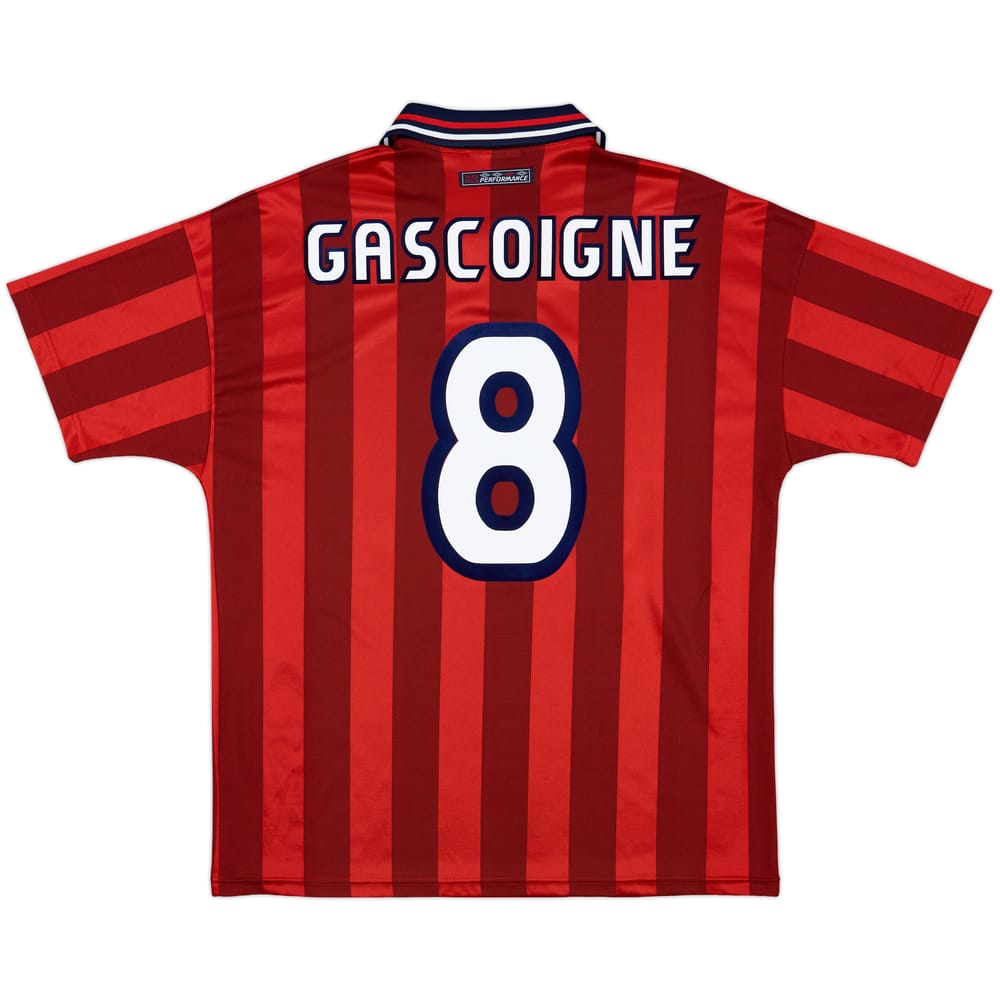 1997-99 England Away Shirt Gascoigne #8 - 9/10 - (L)
