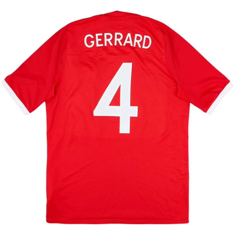 2010-11 England Away Shirt Gerrard #4 - 8/10 - (M)