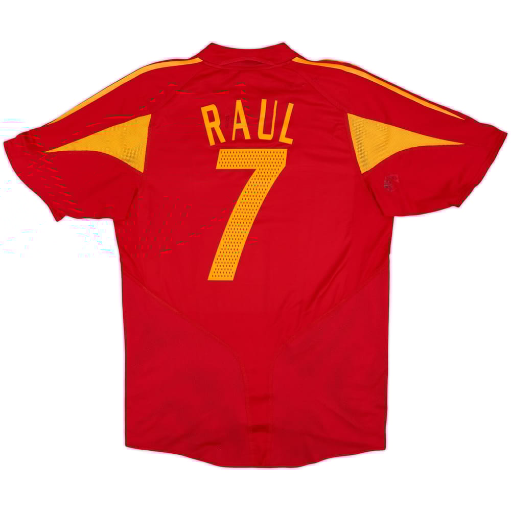 2004-06 Spain Home Shirt Raul #7 - 7/10 - (M)