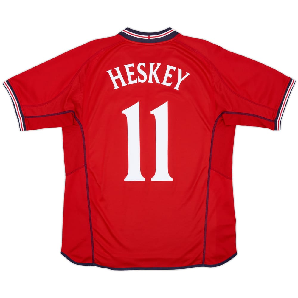 2002-04 England Away Shirt Heskey #11 - 8/10 - (L)