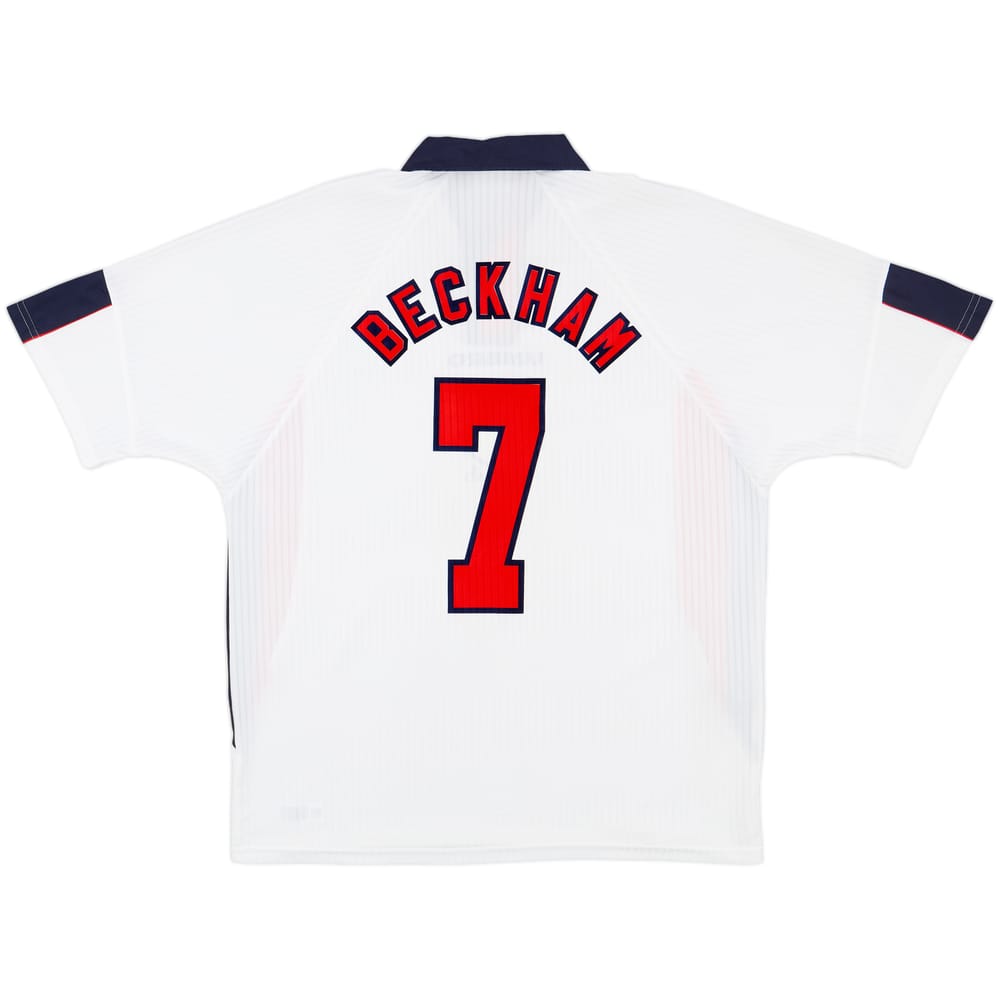 1997-99 England Home Shirt Beckham #7 - 9/10 - (XXL)