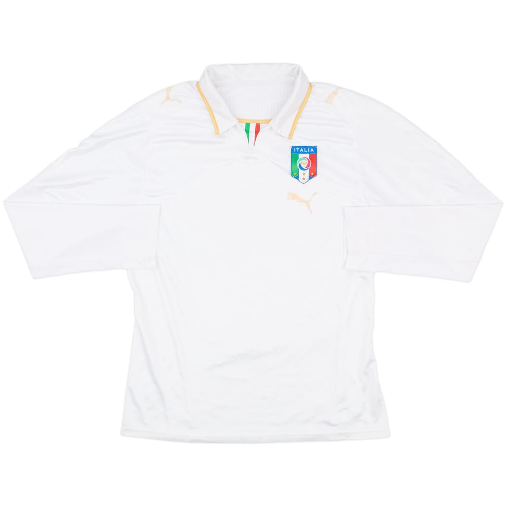 2007-08 Italy Away L/S Shirt - 4/10 - (S)