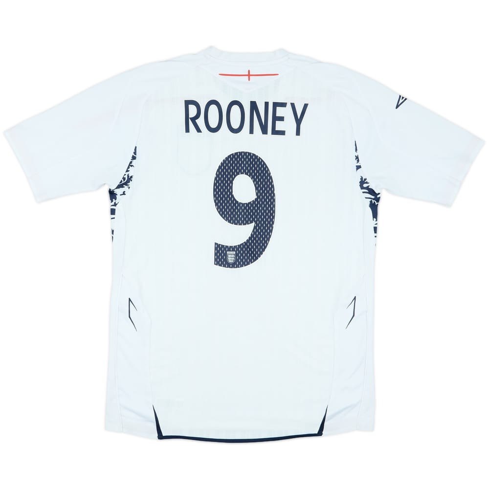 2007-09 England Home Shirt Rooney #9 - 7/10 - (M)