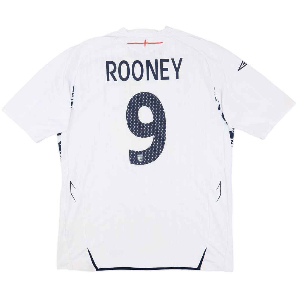 2007-09 England Home Shirt Rooney #9 - 5/10 - (L)
