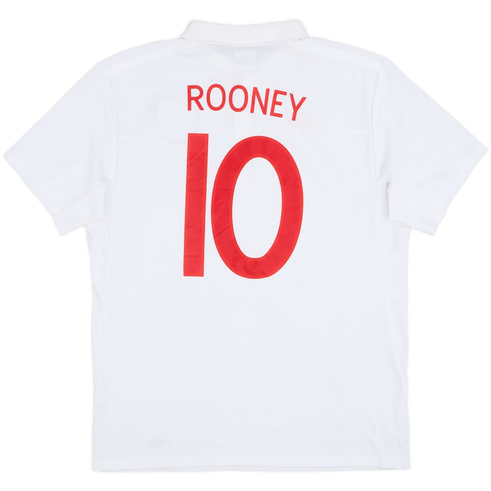 2010-11 England 'South Africa' Home Shirt Rooney #10 - 7/10 - (L)