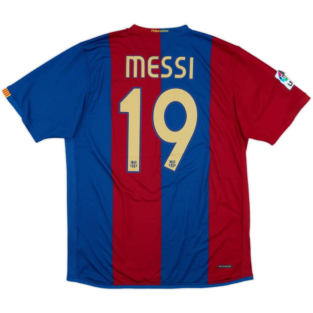2006-07 Barcelona Home Shirt Messi #19 - 8/10 - (L)