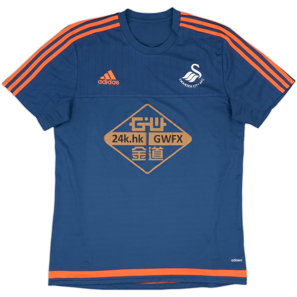 2015-16 Swansea adidas Training Shirt - 9/10 - (L)