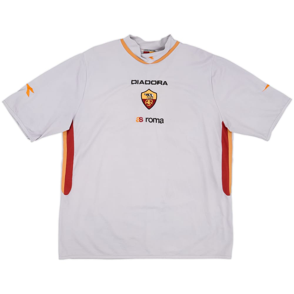 2003-04 Roma Diadora Training Shirt - 5/10 - (XXL)