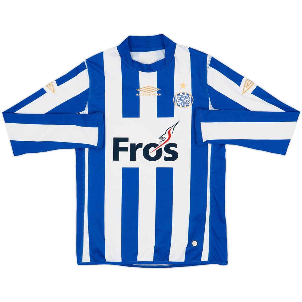 2007-08 Esbjerg Home L/S Shirt - 8/10 - (S)