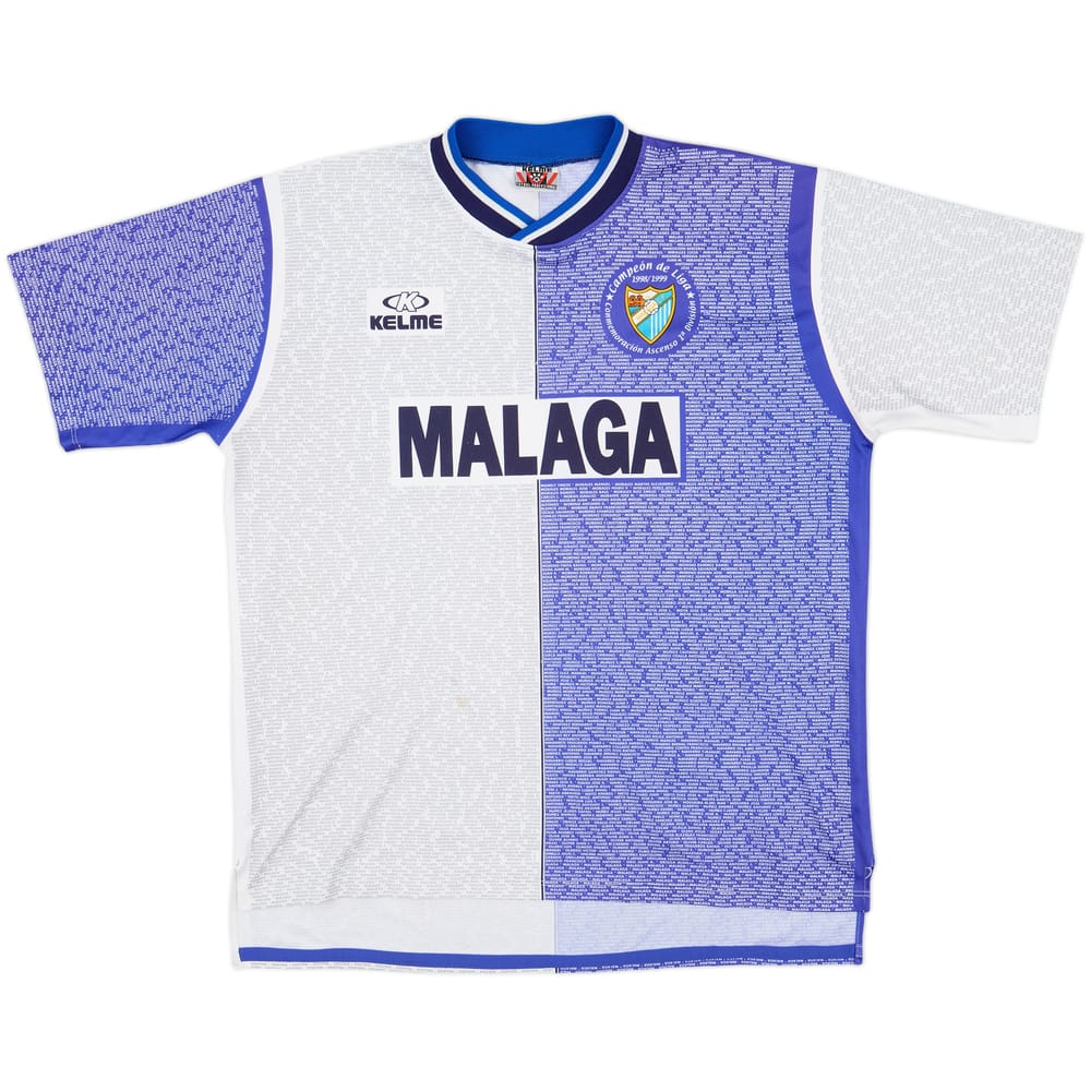 1998-99 Malaga 'Campeon De Liga' Home Shirt - 6/10 - (L)