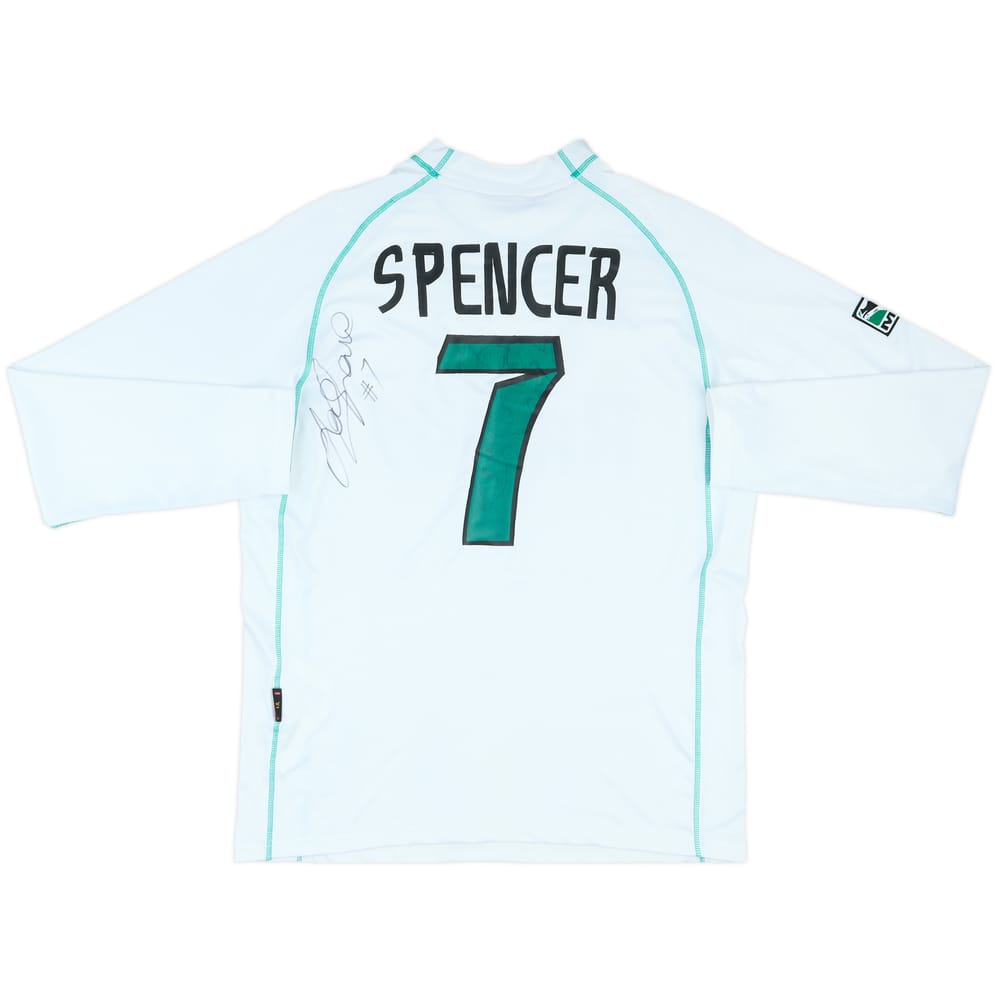 2001-02 Colorado Rapids Match Issue Signed Away L/S Shirt Spencer #7
