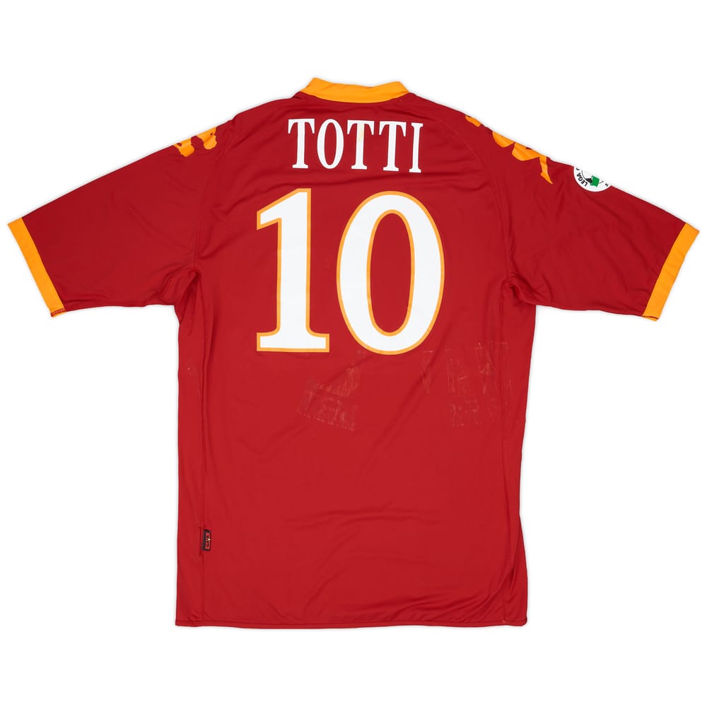 2009-10 Roma Home Shirt Totti #10 - 5/10 - (XXL)
