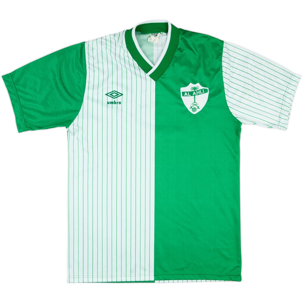 1988-90 Al Ahli Saudi Match Issue Home Shirt #21