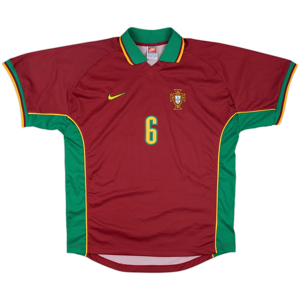 1997-98 Portugal Match Issue Home Shirt #6
