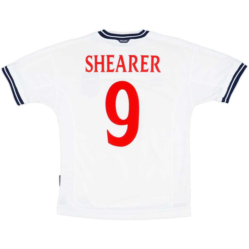 1999-01 England Home Shirt Shearer #9 - 7/10 - (M)