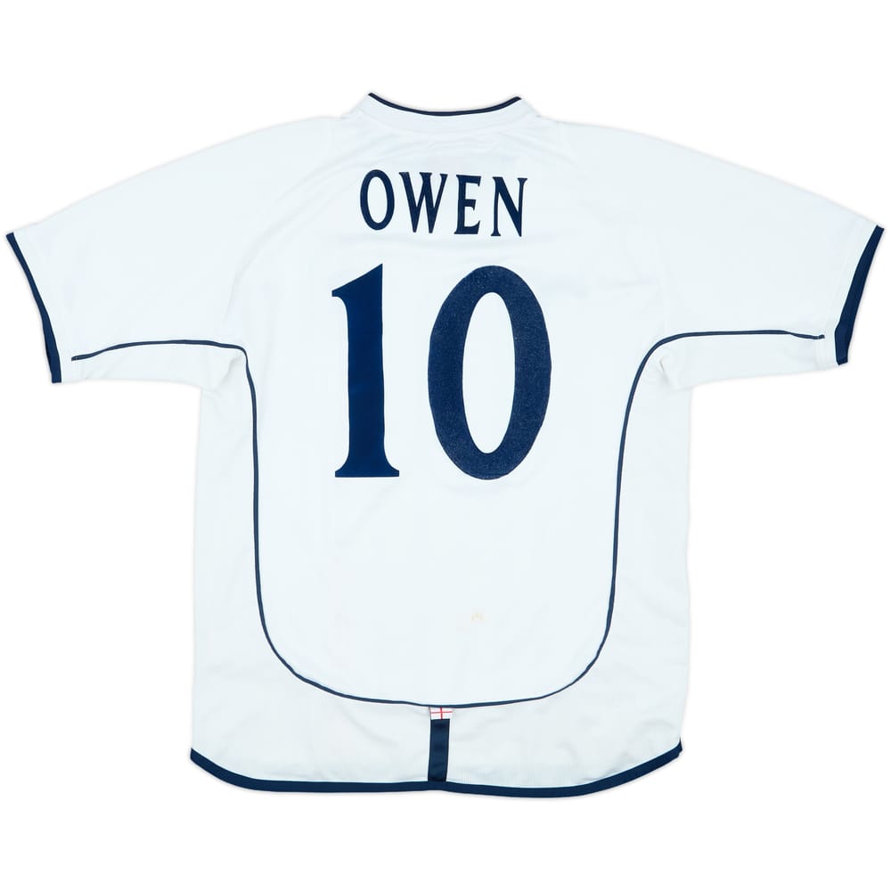 2001-03 England Home Shirt Owen #10 - 7/10 - (M)