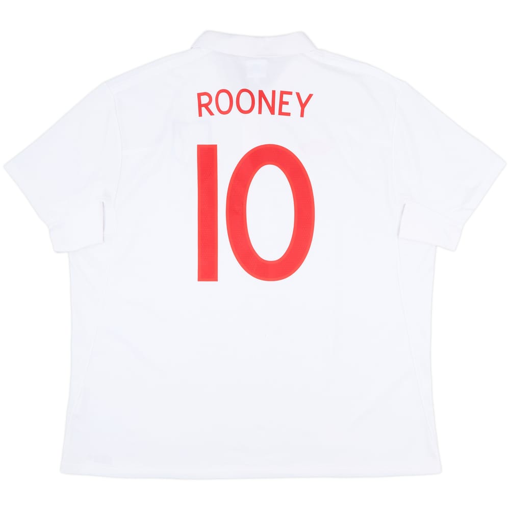 2009-10 England Home Shirt Rooney #10 - 9/10 - (3XL)
