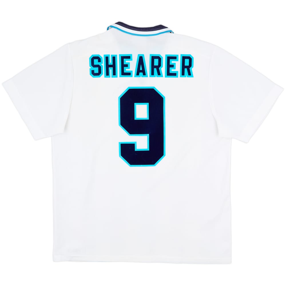 1995-97 England Home Shirt Shearer #9 - 9/10 - (XL)