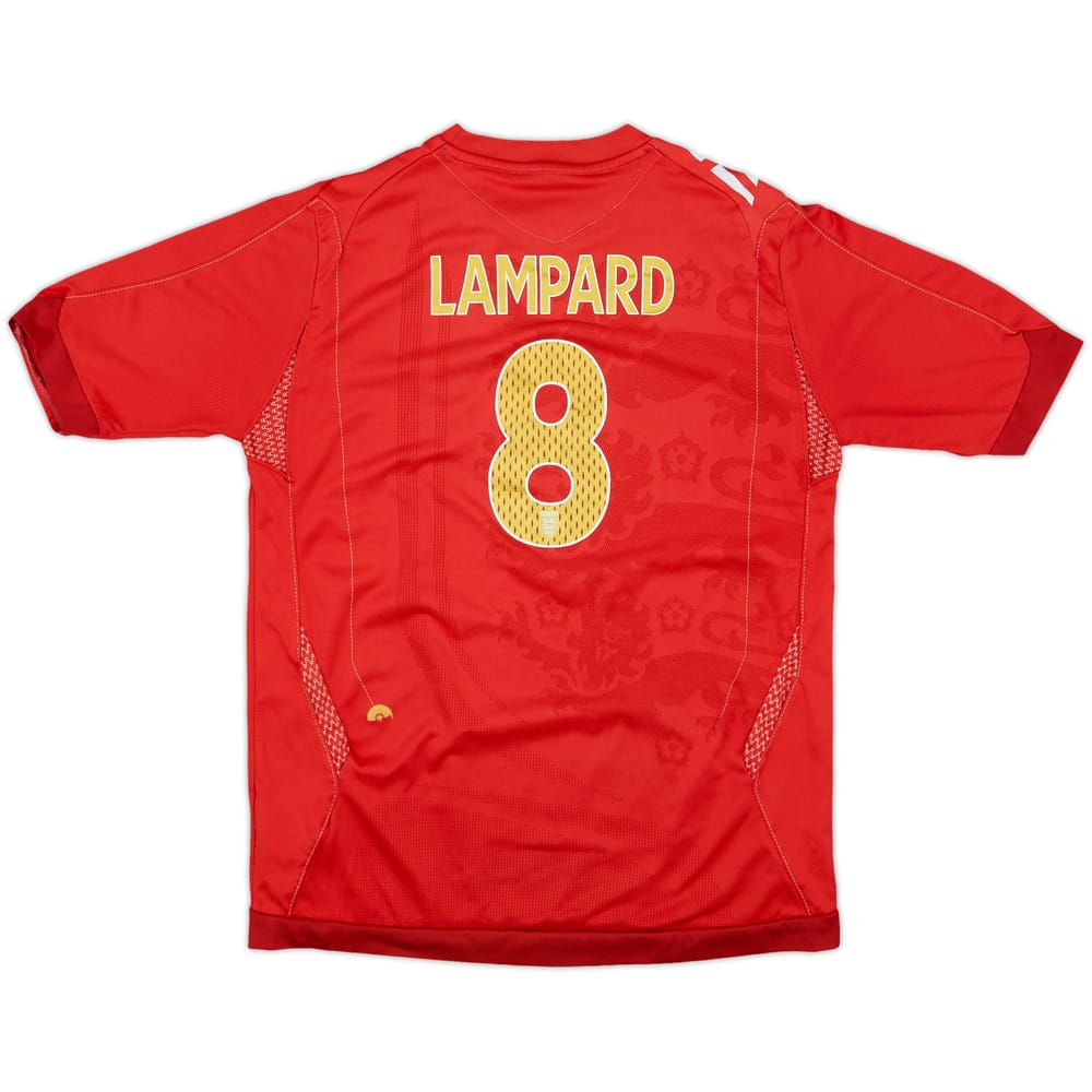 2006-08 England Away Shirt Lampard #8 - 6/10 - (L.Boys)