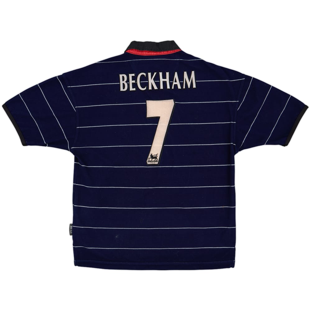 1999-00 Manchester United Away Shirt Beckham #7 - 9/10 - (M)